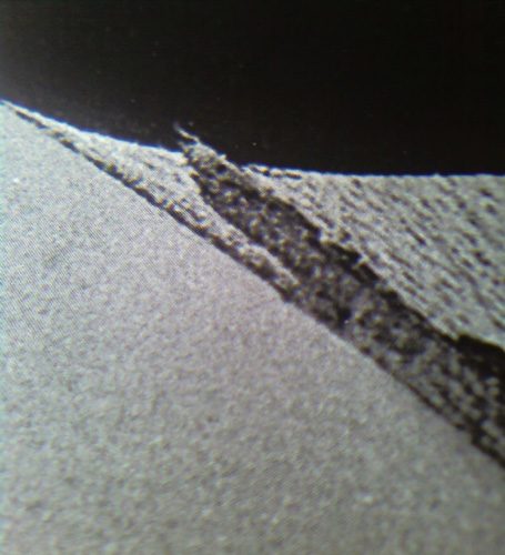 from darkness down, photograph of a failure