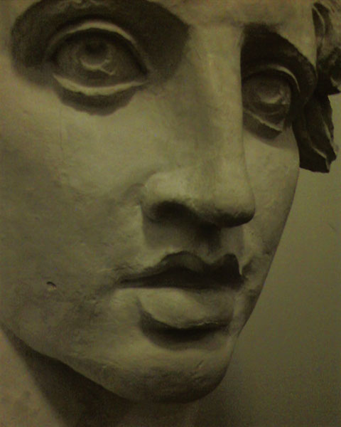 photograph of plaster cast